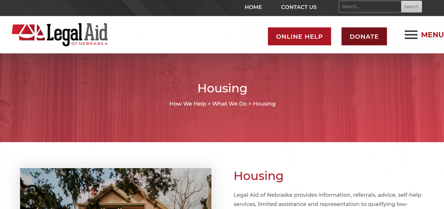 Housing Justice Project in Nebraska Eviction Innovation