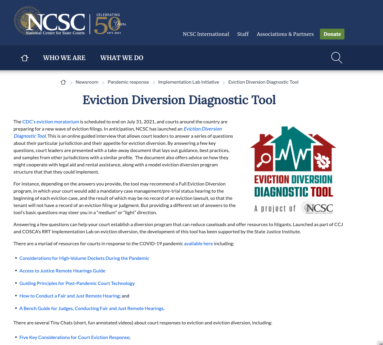 Eviction Diversion Programs Eviction Innovation