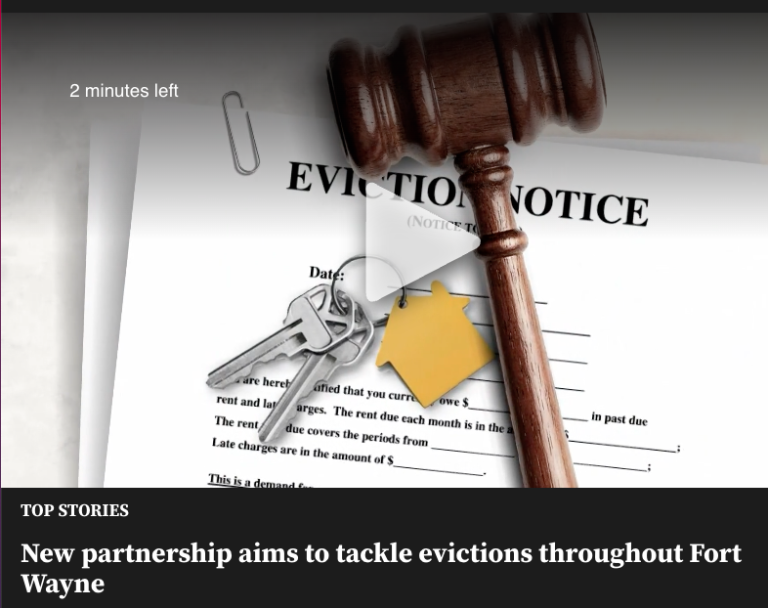 Eviction Intervention in the court house in Fort Wayne Eviction